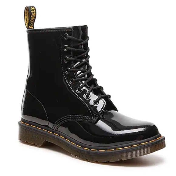 Dr. Martens Shoes - Doc Marten’s 1640 Combat Boots - Patent Leather